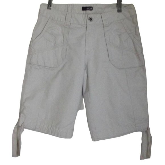 a.n.a. Bermuda Shorts 6 x 11" Inseam low rise khaki beige chino 100% cotton - Picture 1 of 11